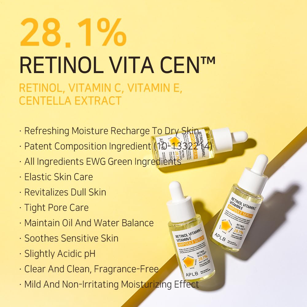 Retinol Vitamin C Vitamin E Ampoule Serum by APLB