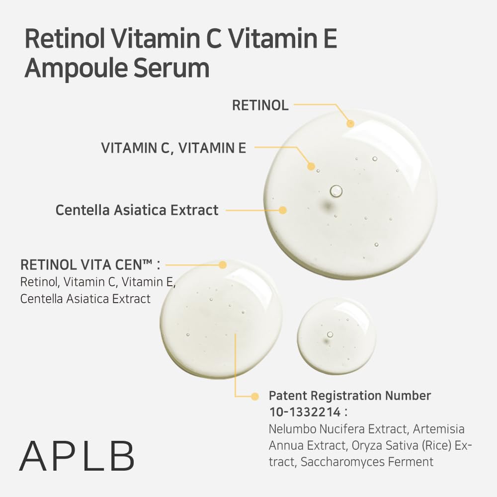 Retinol Vitamin C Vitamin E Ampoule Serum by APLB