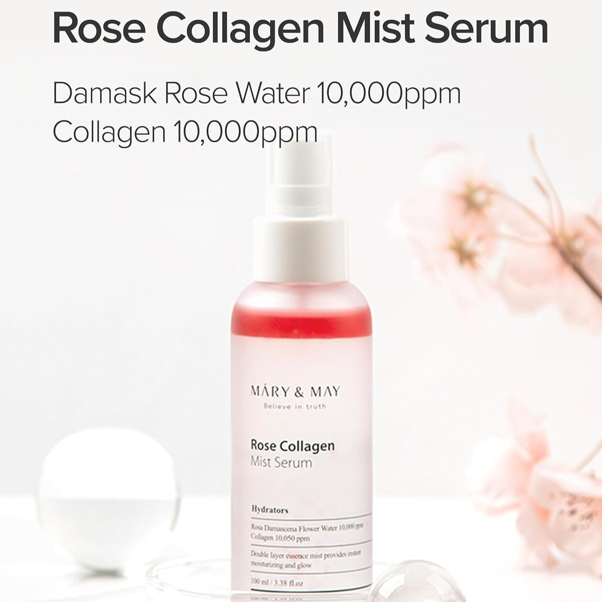 Rose Collagen Mist Serum by Mary & May