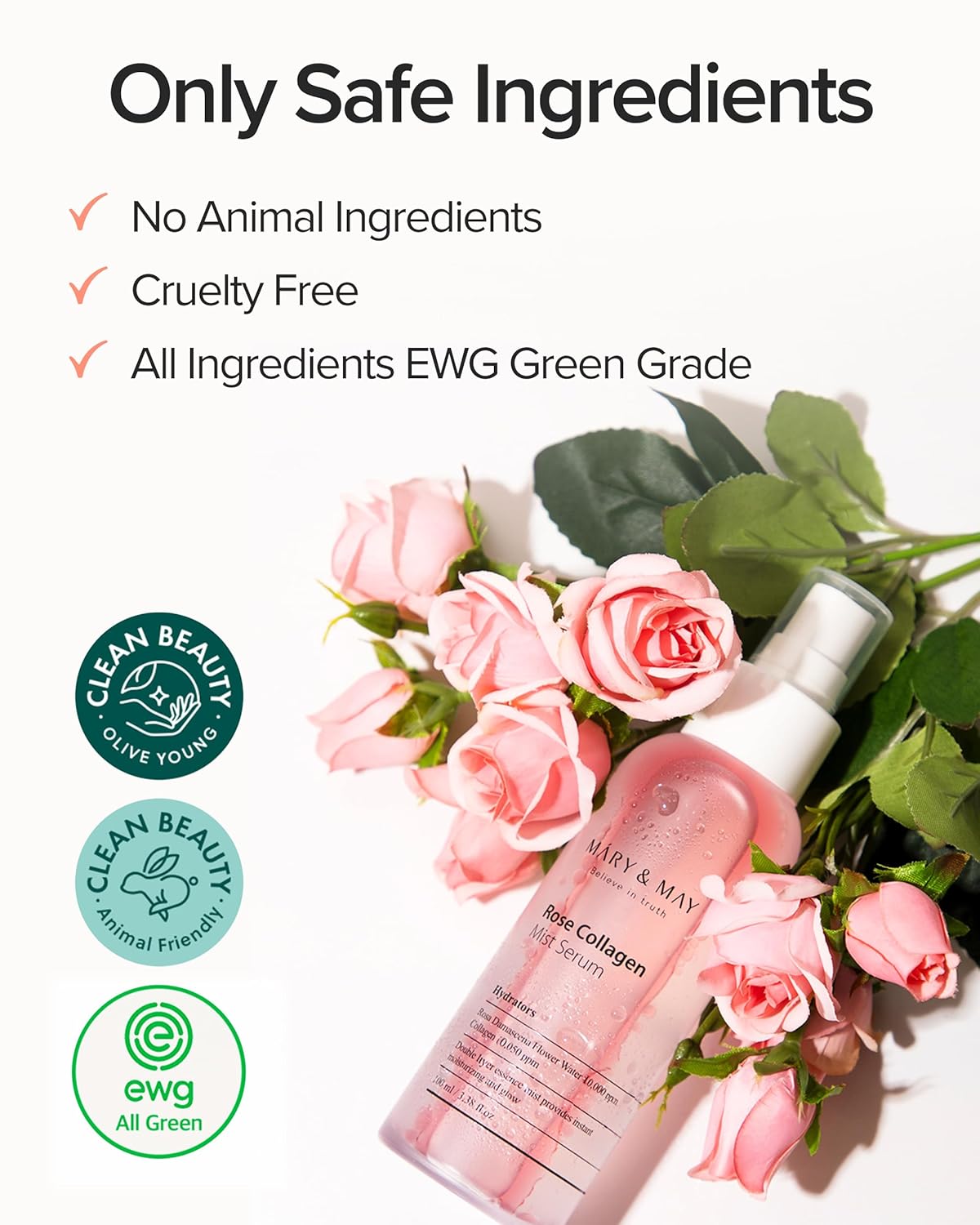 Rose Collagen Mist Serum by Mary & May