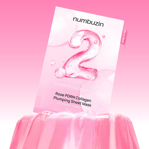 No.2 Rose PDRN Collagen Plumping Sheet Mask της Numbuzin