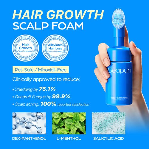 Scalpy Bubble Tonic - Leave-In Exfoliating Scalp Treatment by Seapuri
