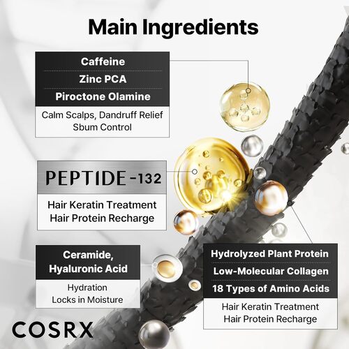 Peptide 132 - Ultra Perfect Hair Bonding Shampoo by COSRX