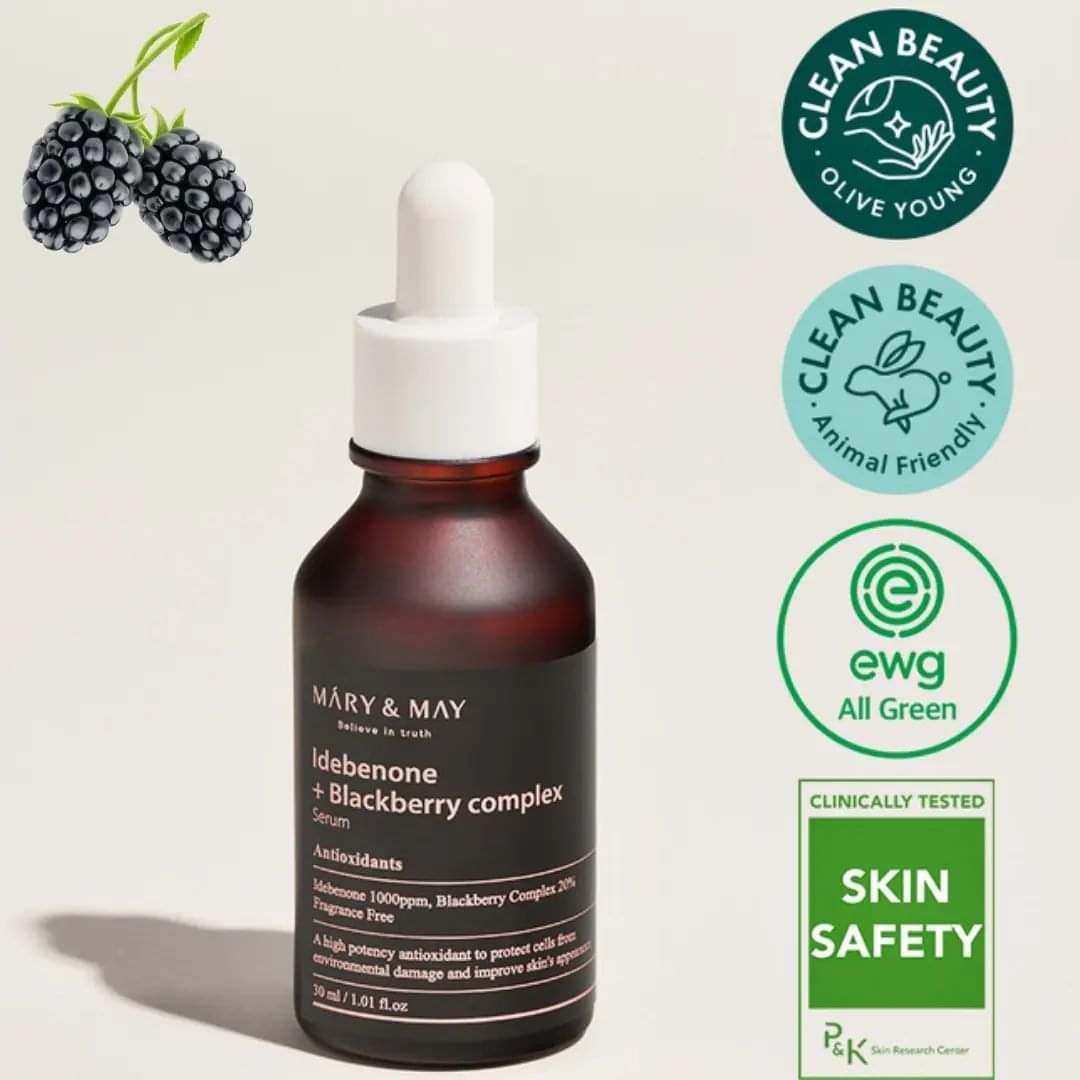 Brightening antioxidant serum with Idebenone and Blackberry by Mary & May