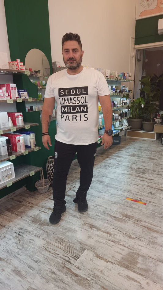 T-shirt Seoul-Limassol-Milan-Paris