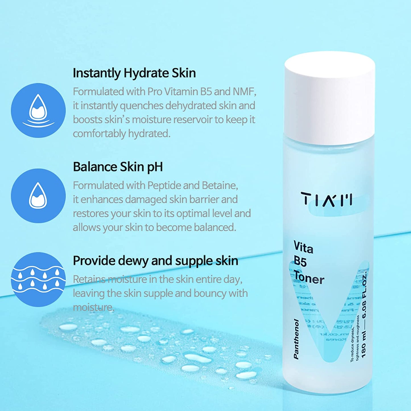 Moisturizing anti-aging toner by Tiam 