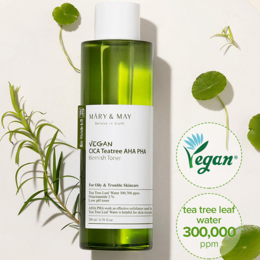 Cica Teatree AHA PHA blemish toner by Mary&May