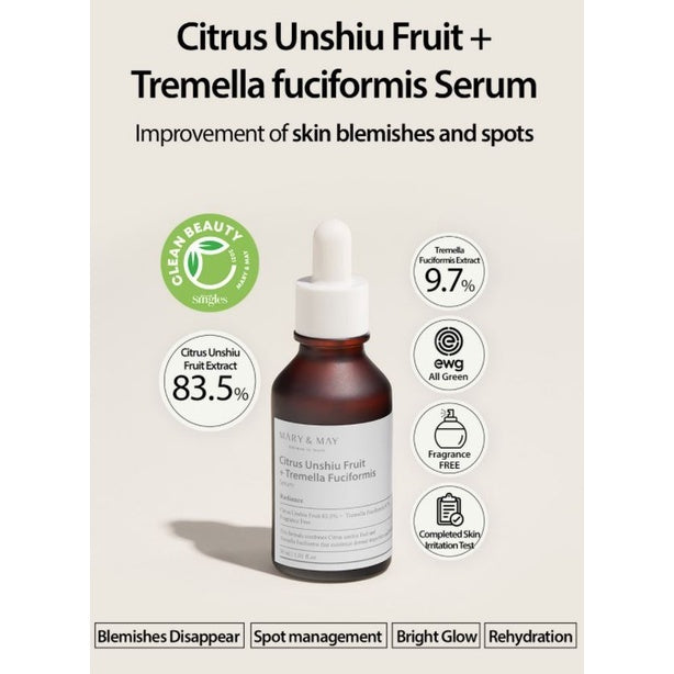 Citrus Unshiu + Tremella fuciformis serum by Mary&May